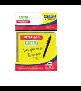 Notas 76X76 100H 4 Colores OE-361