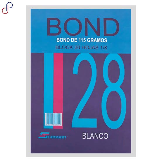Block Bond 28 - Blanco - Horizontal