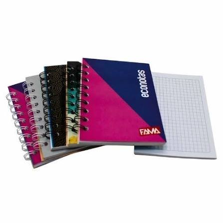 Libreta notas argollada cuadriculada