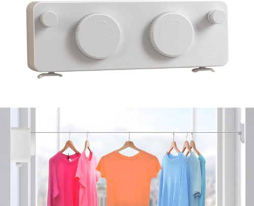 TENDEDERO DE ROPA RETRACTIL DOBLE