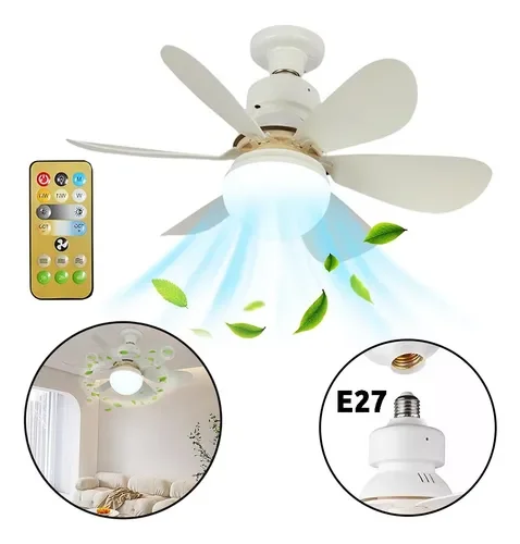 LUZ VENTILADOR ROSCA E27