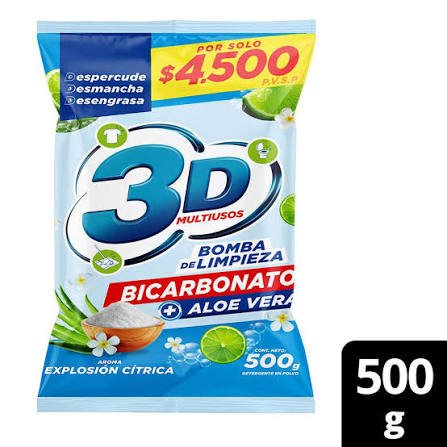3D DETERGENTE EXPLOSIÒN CITRICA X 500g
