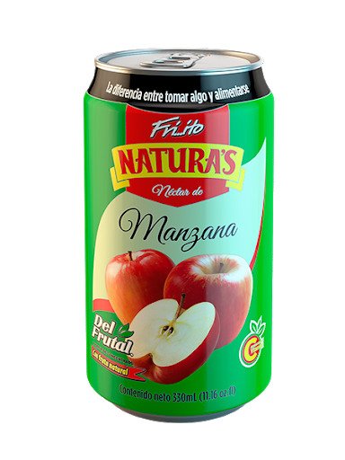 juga manzana naturas lata