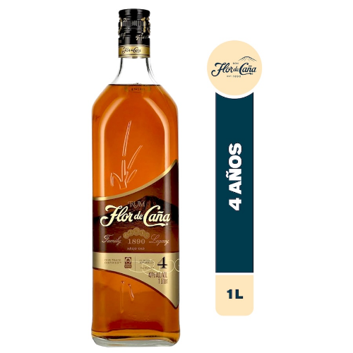 Flor de caña 4 años litro