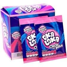 chicle en polvo cereza