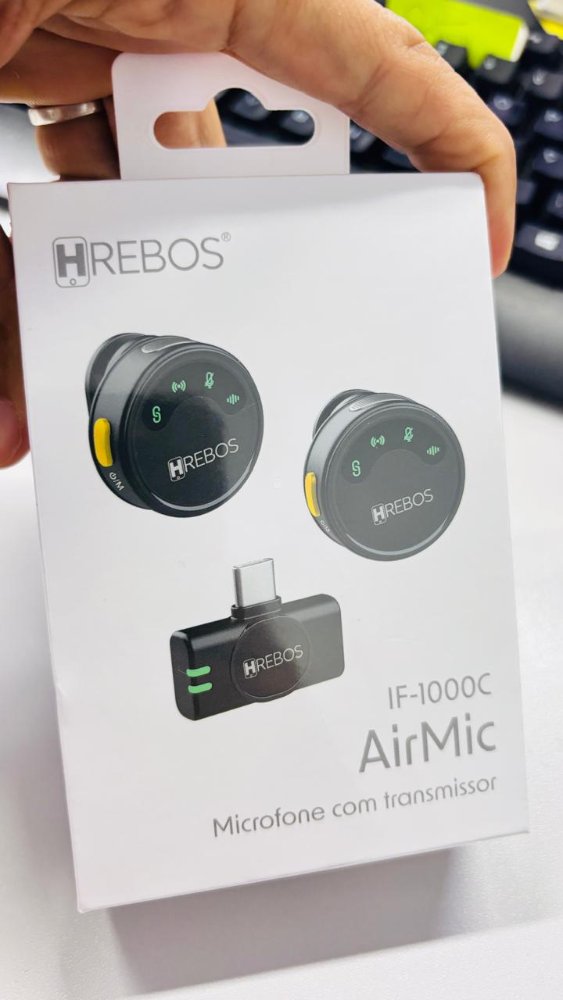 MICROFE LAPELA DUO COM IMÃ