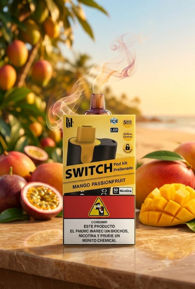 vaper recargable mango passionfruit 5000 puff