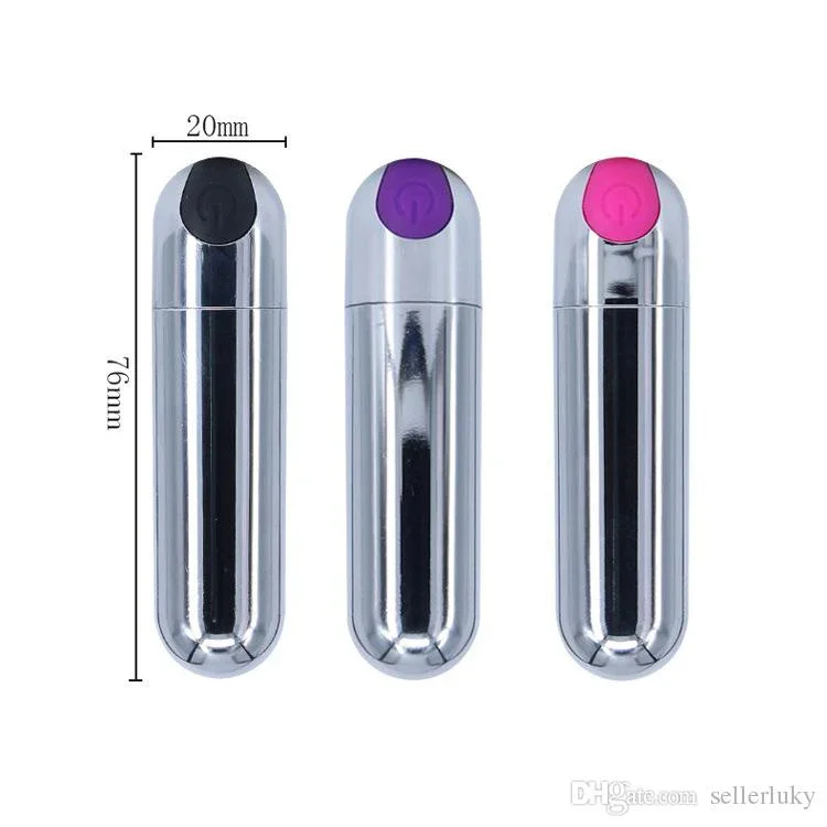 Bala Vibradora Chrome Pink 10 Funciones Recargable