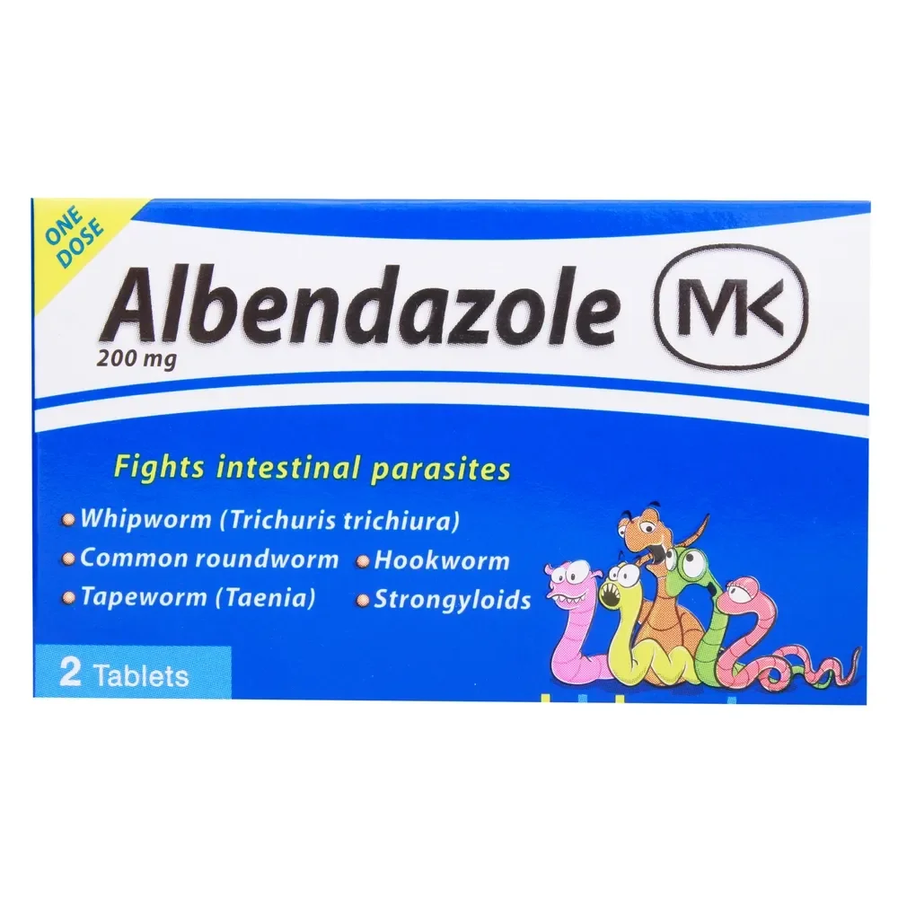 Albendazol MK 200 mg caja * 2 tab