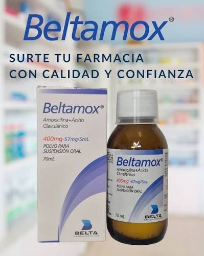 Beltamox Belta (Amoxicilina + AC) 400 mg - 57 mg / 5 ml * 70 ml