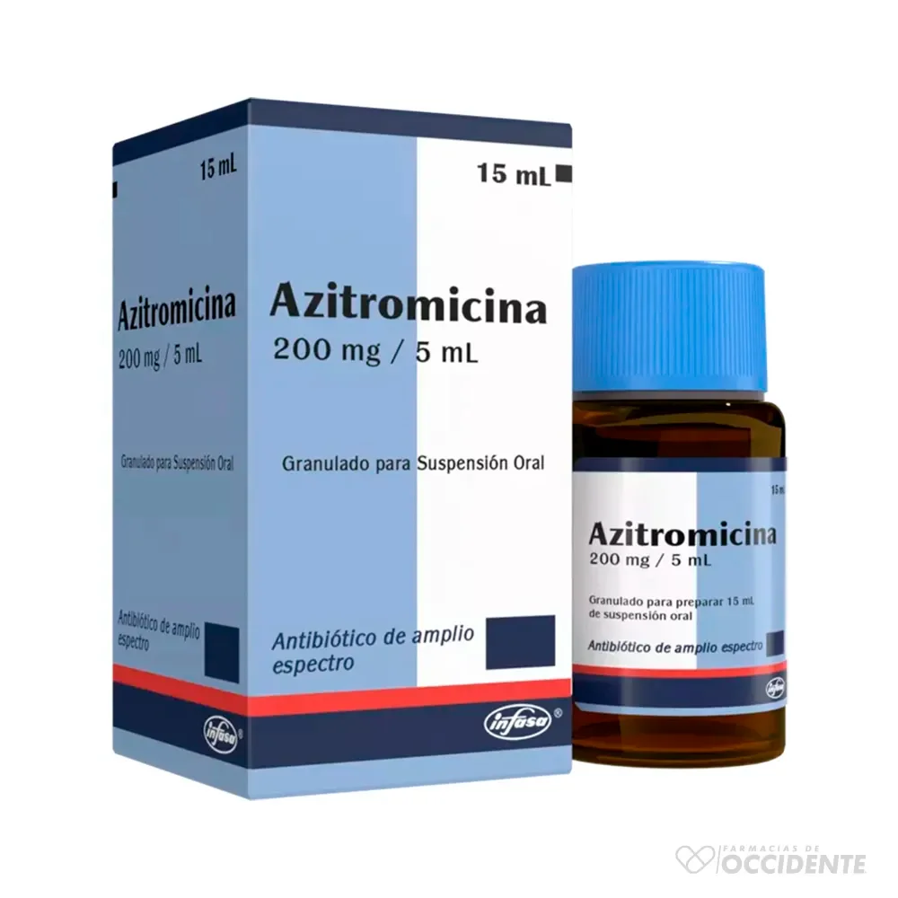 AZITROMICINA INFASA 200MG/5ML SUSPENSIÓN * 15 ML