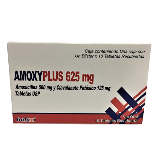 Amoxy Plus 625 mg (Amoxicilina + Acido Clav.) * 14 tab