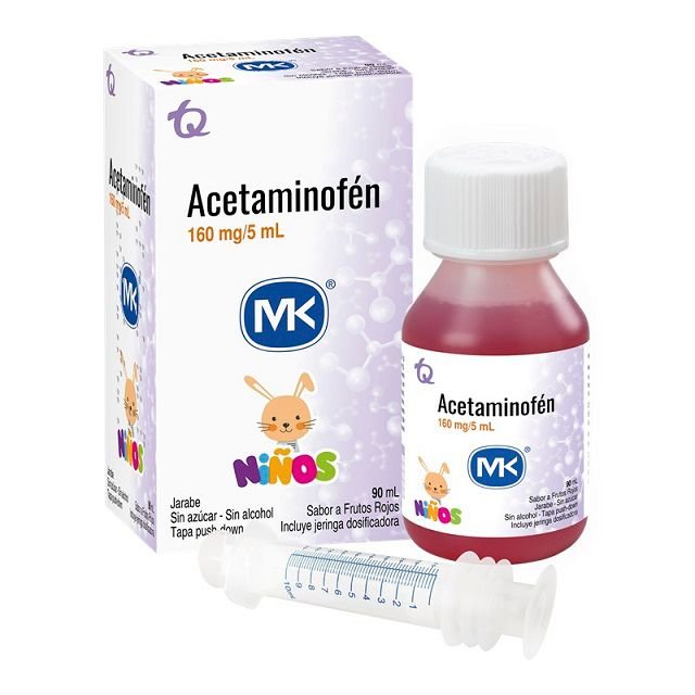 Acetaminofen MK jarabe * 90 ml.