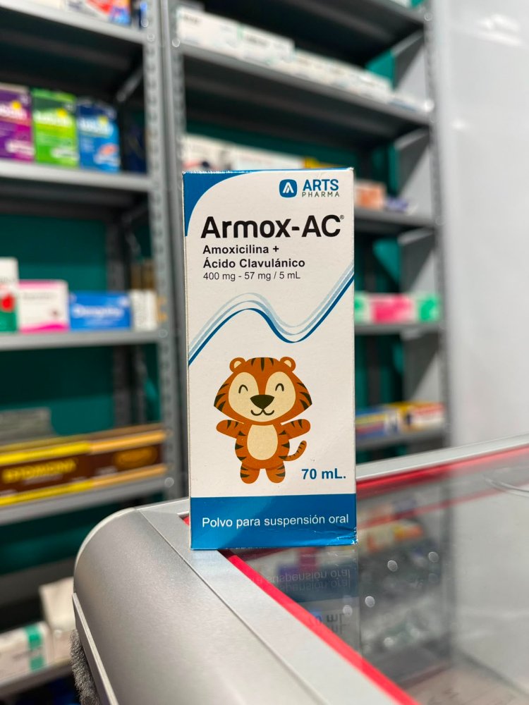 Armox-AC 400mg-57mg/5ml (Amoxicilina + Acido Clavulanico) * 70 ml
