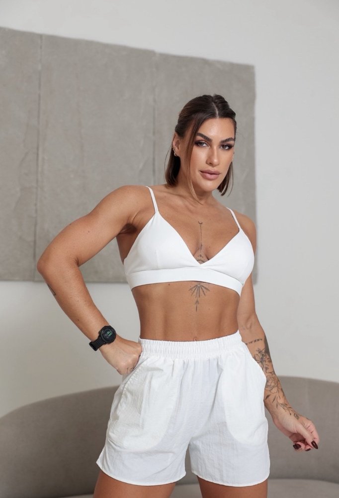 Conjunto top + short treino