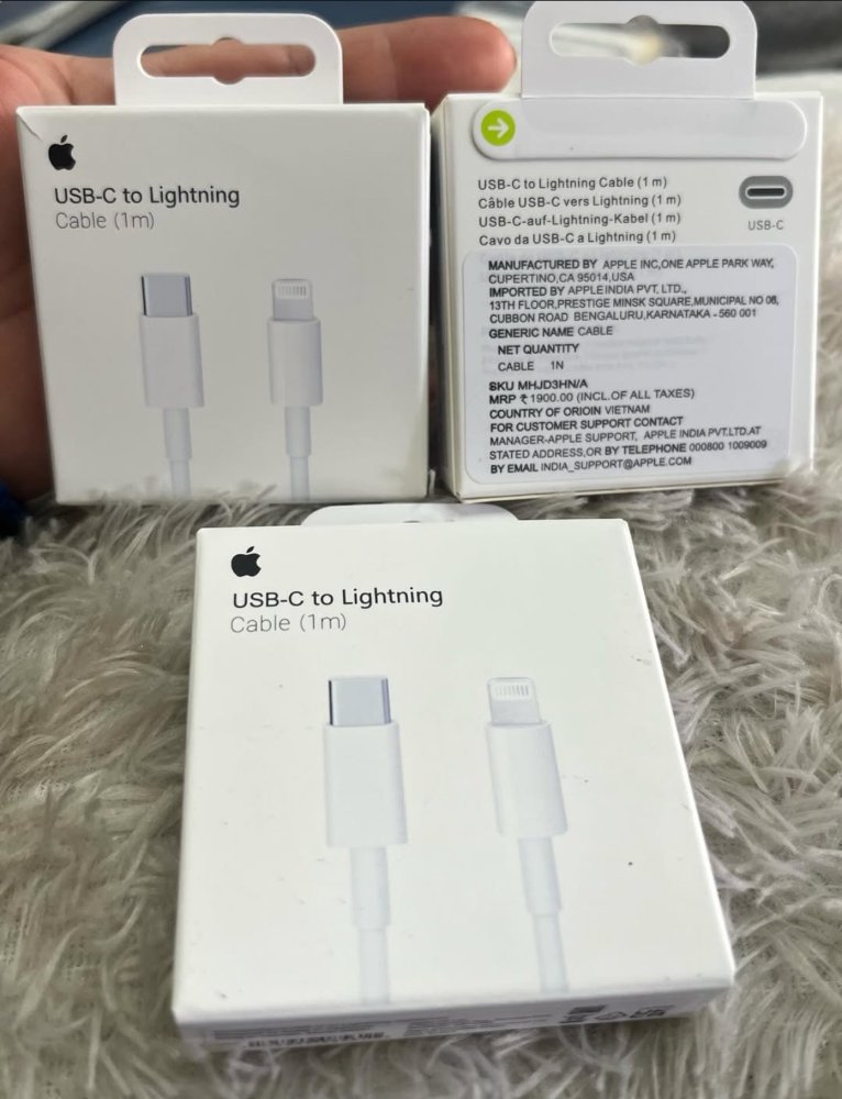 CABLE IPHONE USB-C A LIGHTNING ORIGINAL