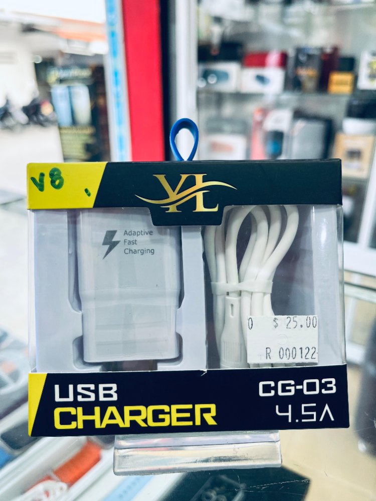 CARGADOR USB CHANGER 4.5A V8