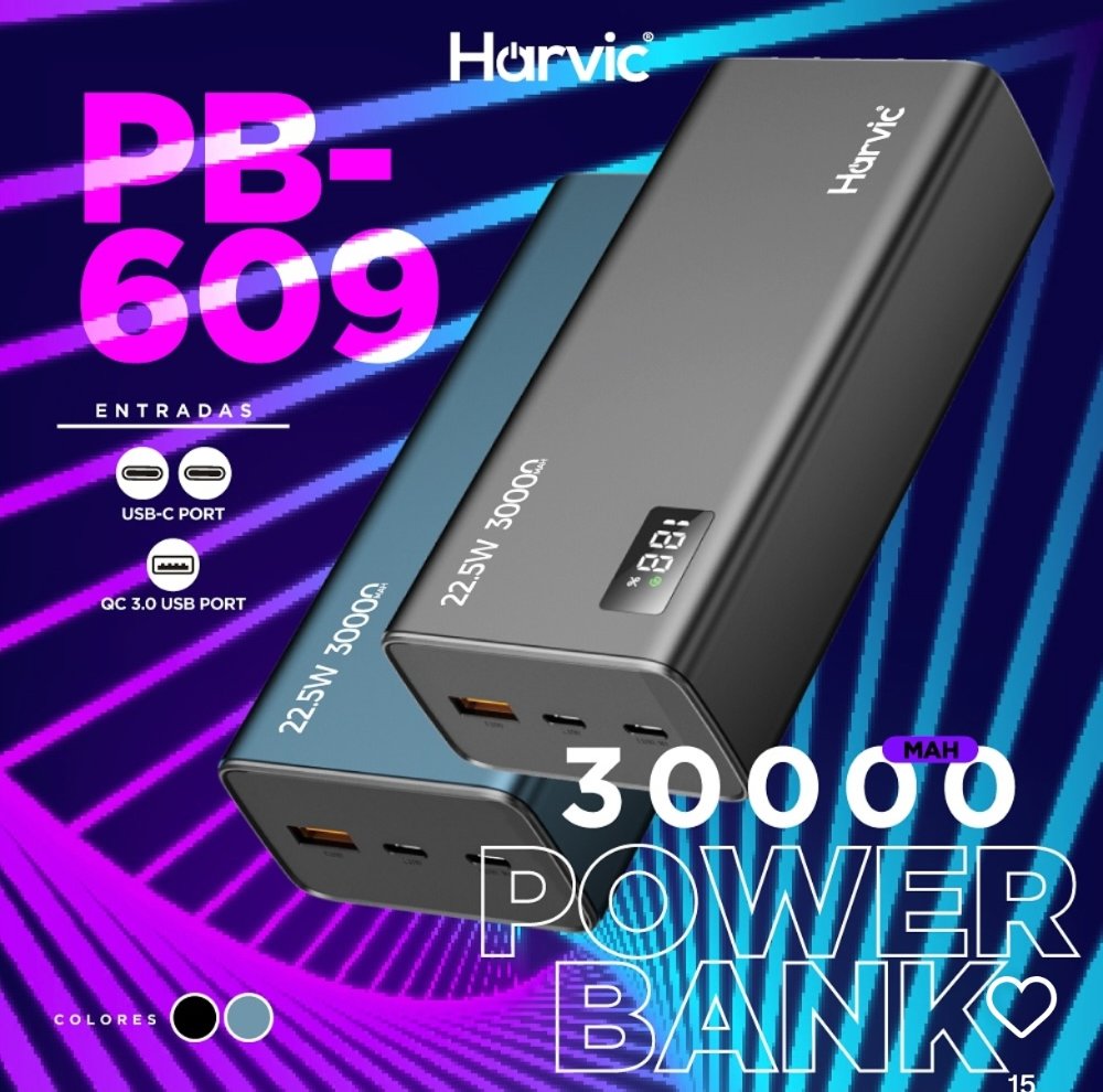 POWER BANK HARVIC PB-609