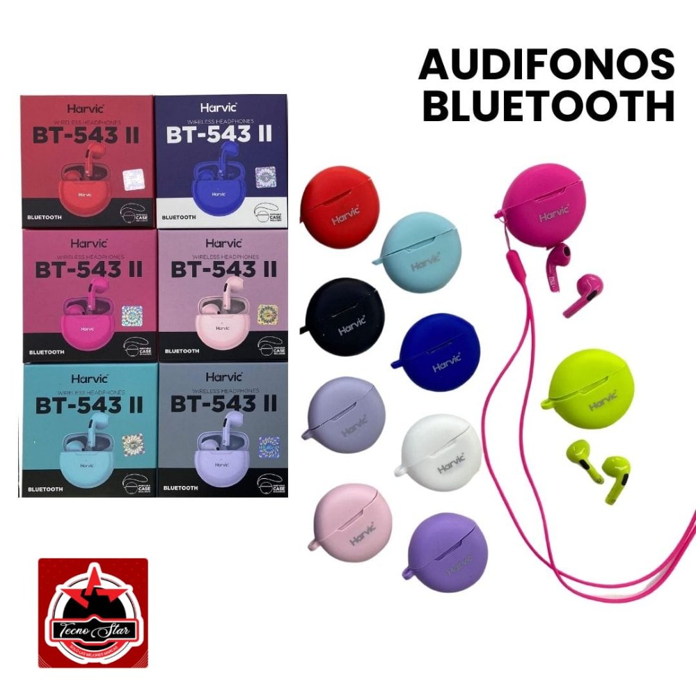 AUDIFONOS INALAMBRICOS HARVIC-BT 543II