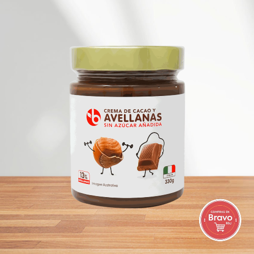 Bravo Nutella sin azucar añadida