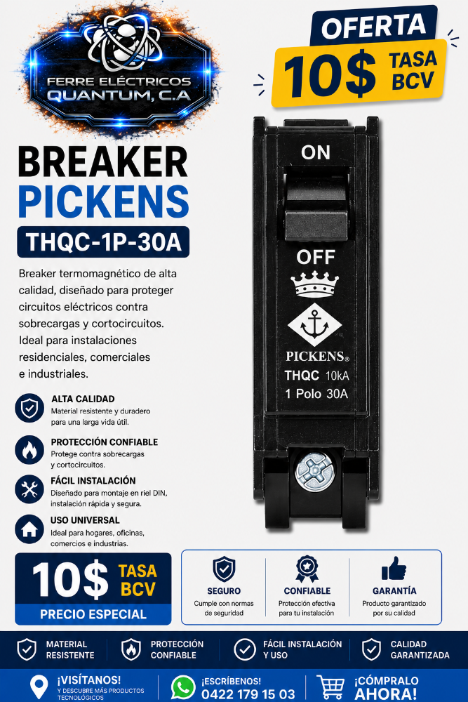 BREAKER PICKENS THQC-1P-30A