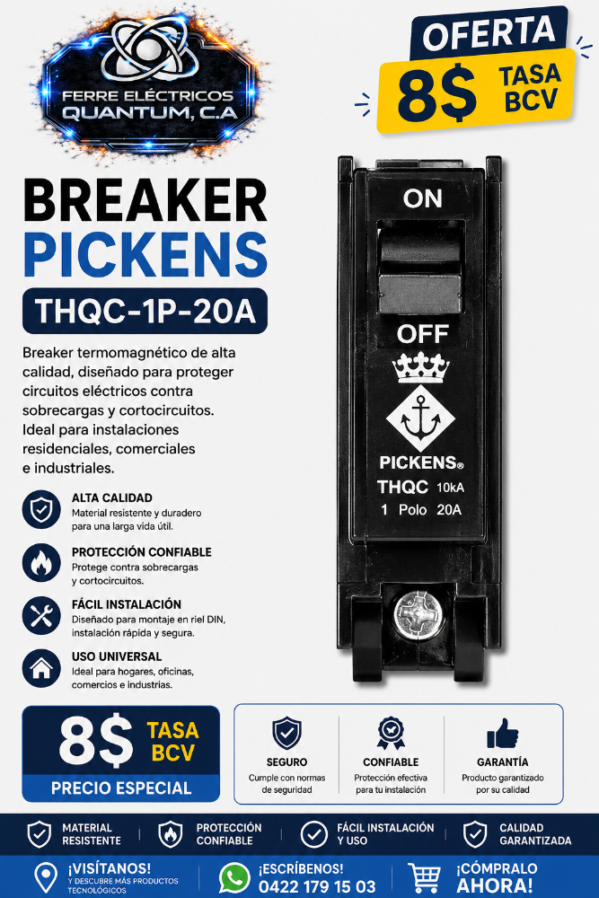 BREAKER PICKENS THQC-1P-20A