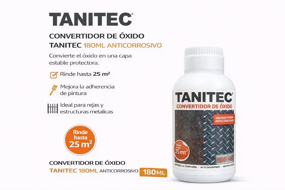 CONVERTIDOR DE ÓXIDO TANITEC 180ML ANTICORROSIVO