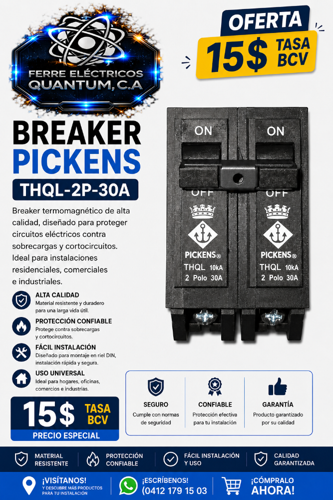 BREAKER PICKENS THQL-2P-30A