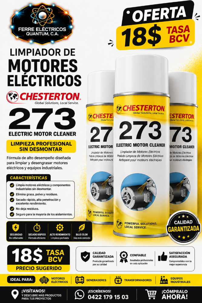 LIMPIADOR DE MOTORES ELÉCTRICOS CHESTERTON 273
