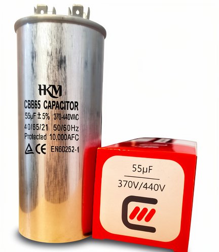 CAPACITOR ARRANQUE 55uF 370v/440v