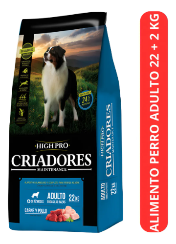CRIADORES HI PRO ADULTO 22kg POLLO