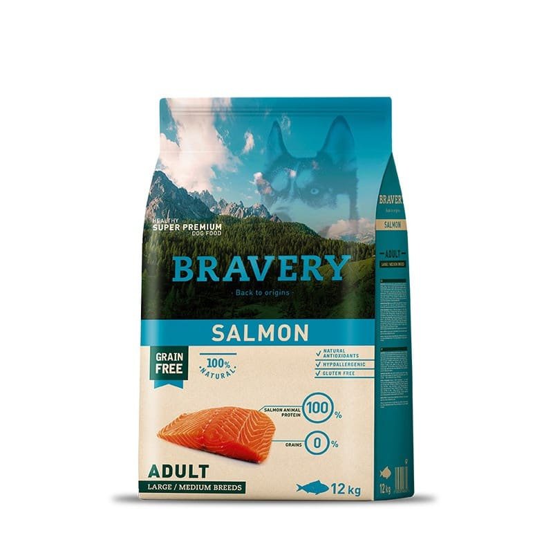 BRAVERY DOG 12KG ADULTO SALMON
