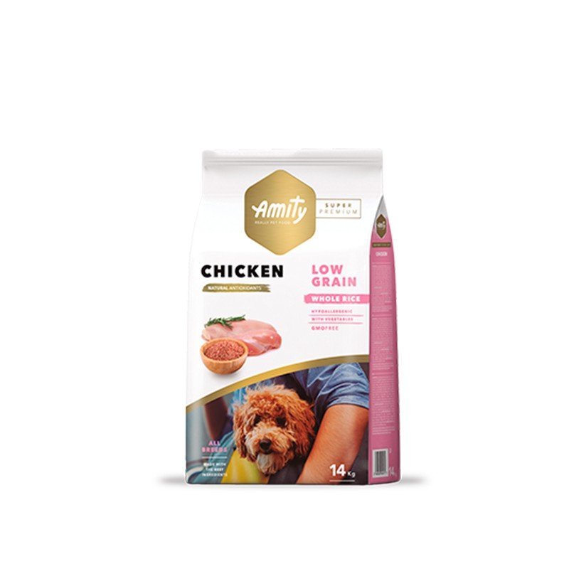 AMITY CHICKENADULTO 14KG LOW GRAIN