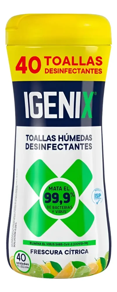 IGENIX WIPES FRASCO 40 UND