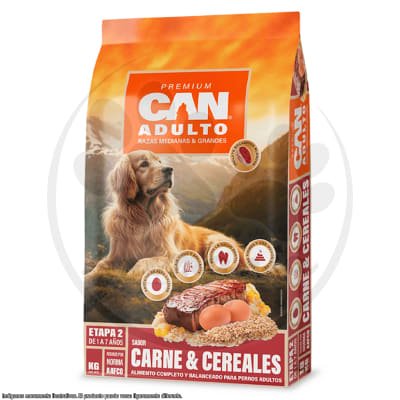 CAN ADULTO CARNE-CEREALES 18+2KG