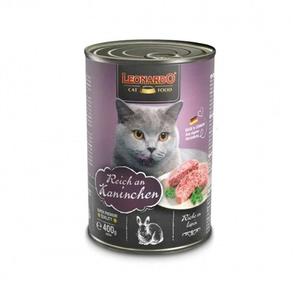 LATA LEONARDO SABOR CONEJO 400GRS