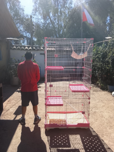 JAULA PARA GATOS TRES NIVELES