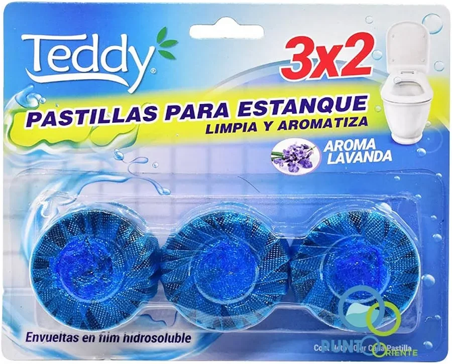 pastilla para estanque teddy azul