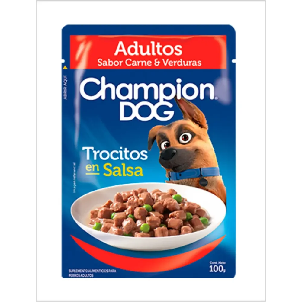 SOBRE CHAMPION DOG CARNE 100GRS