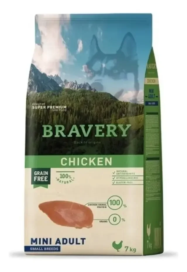 bravery dog 7kg mini puppy chiken