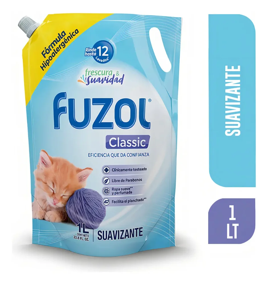 SUAVIZANTE FUZOL 1LITRO CLASSIC