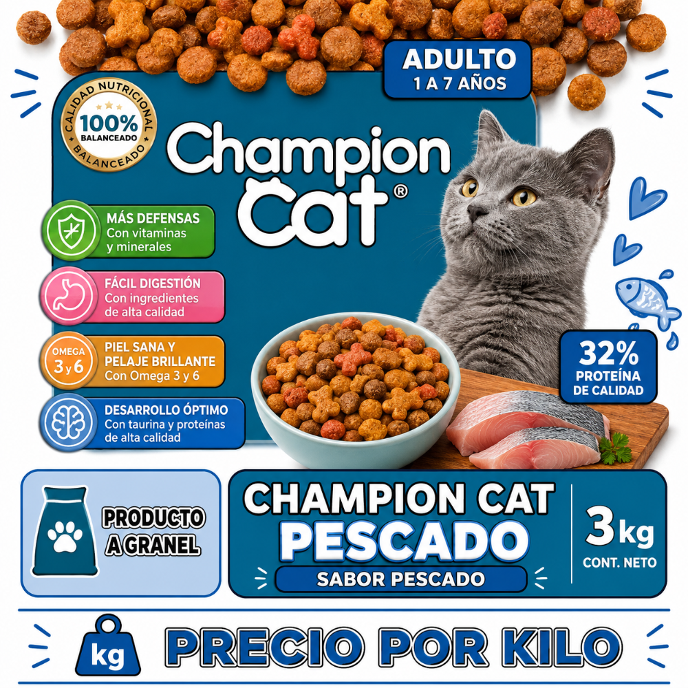 CHAMPION CAT PESCADO GRANEL