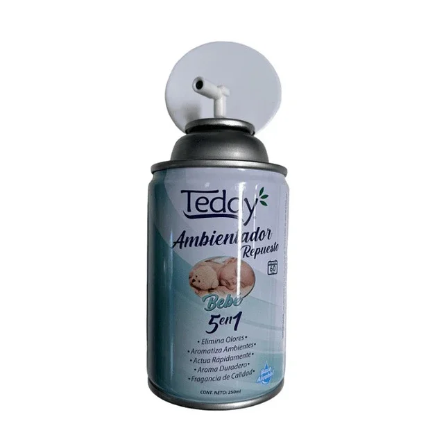 AMBIENTADOR REPUESTO ANTITABACO 250ML TEDDY
