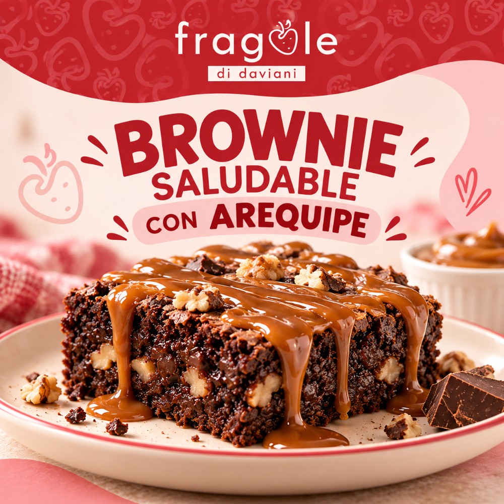 Brownie Saludable con Arequipe