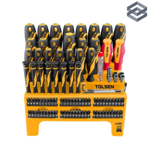 20185 set destornilladores tolsen 100 pcs