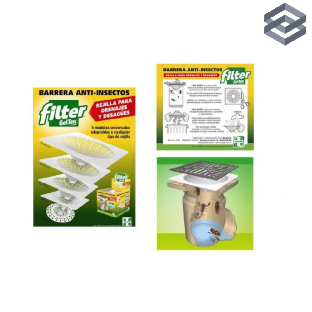 3646 FILTRO SANITARIO P/REJILLA 8x8