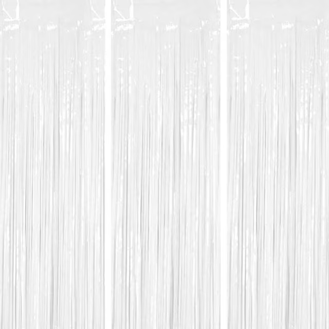 CORTINAS FLECOS BLANCAS