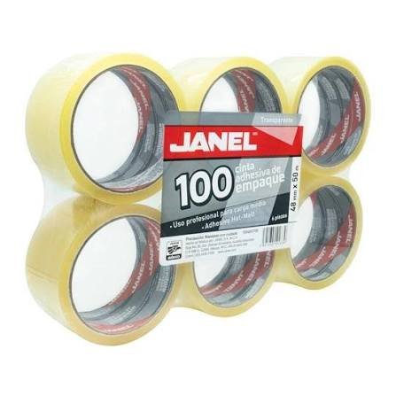 CINTA ADHESIVA JANEL TRANSPARENTE 48MMX50M