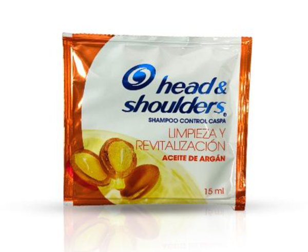 head y shoulders sobre 10ml aceite argan