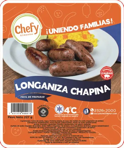 Longaniza chapina chefy 227g 1x6